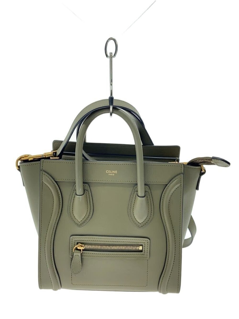 Celine Big Bag Bucket bag khaki smooth calfskin